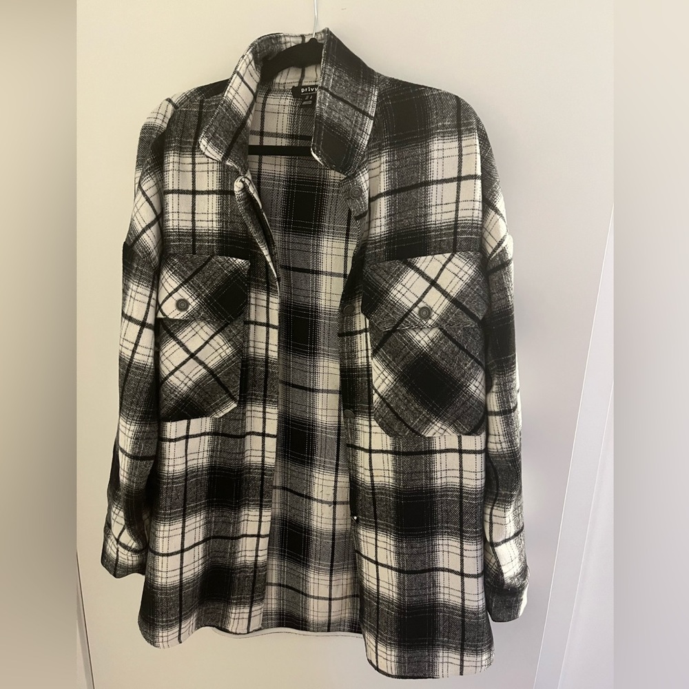 Privy plaid jacket - Ladies Large